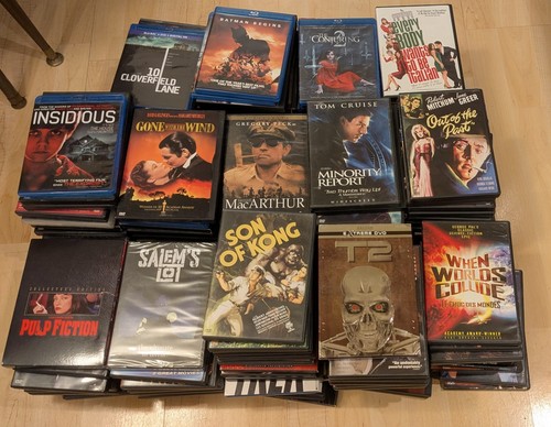 Dvds and blu - dvds, each